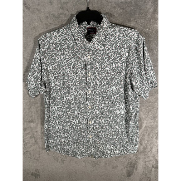 UNTUCKit Other - UNTUCKit Men's Palazette Green Floral Short Sleeve Performance Button Down XL
